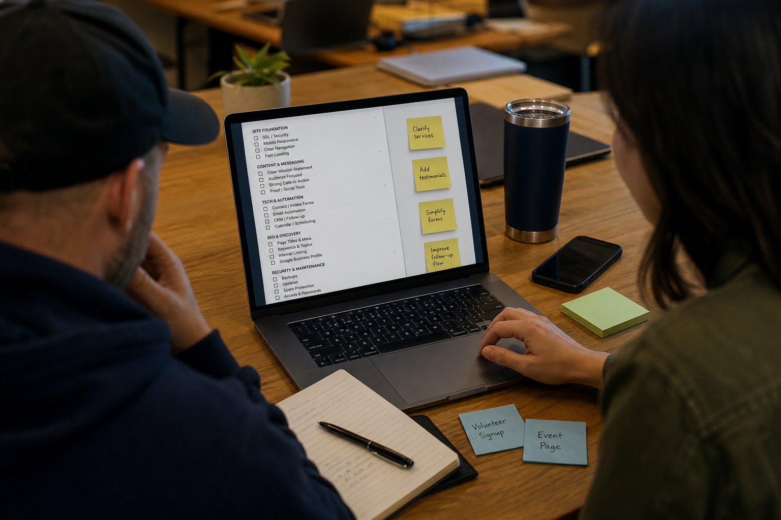 Digital readiness review workspace.